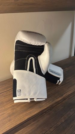 10oz Hayabusa White Boxing Gloves