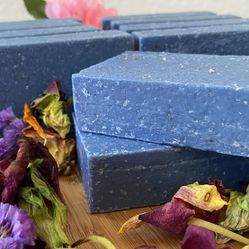 Blueberry Scrub Shea Butter Natural Handmade Cold Process Soap