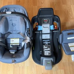 UPPAbaby Mesa Max Infant Car Seat & Base (Blue) - Excellent Condition