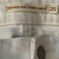 Hollister And Levi White Skinny Jeans  