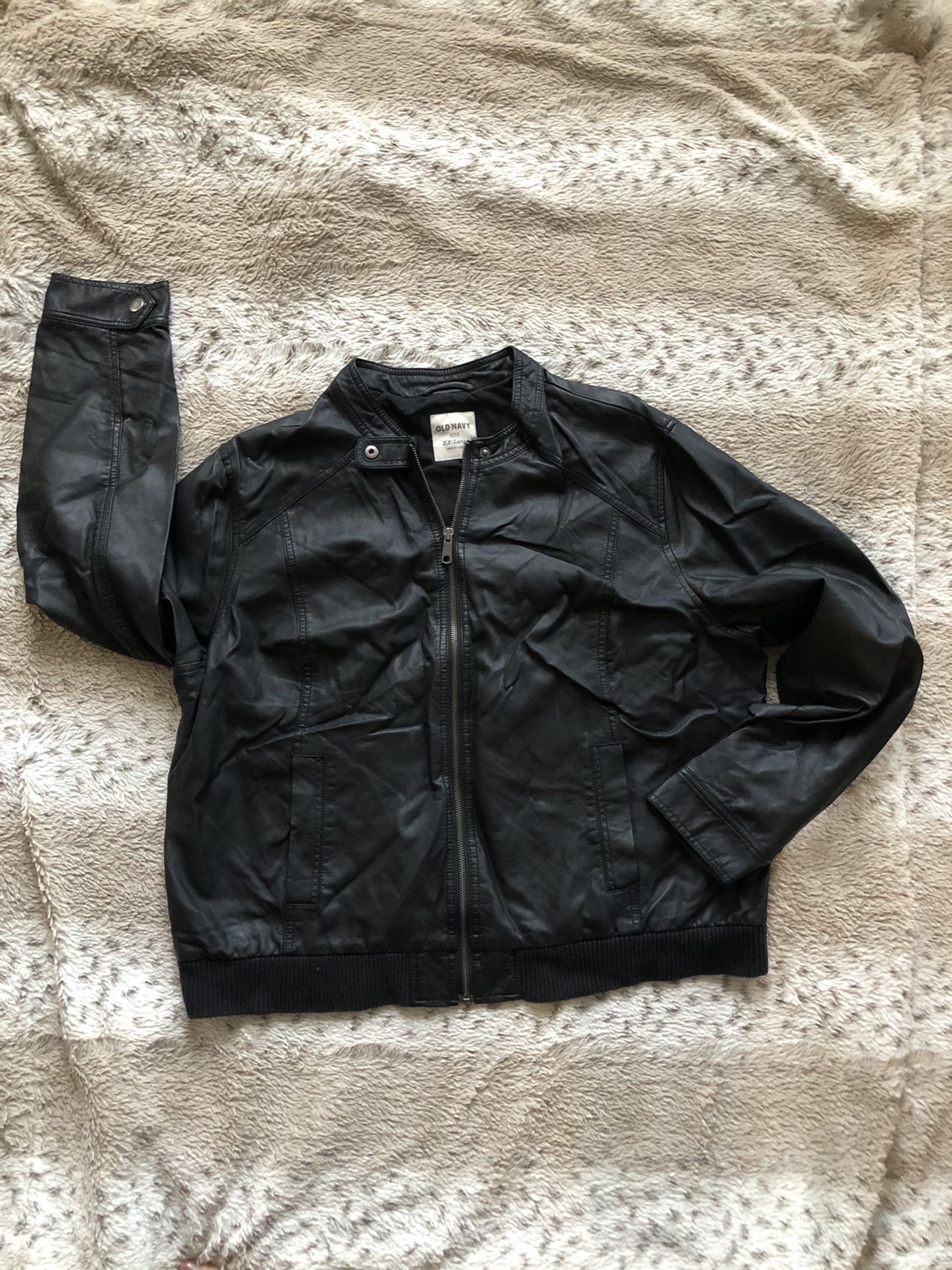 Old Navy Faux leather jacket xxl women