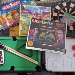 Lot Of Random Board Games, Card Games 