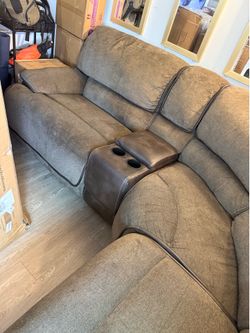 6 piece sectional sofa with recliners