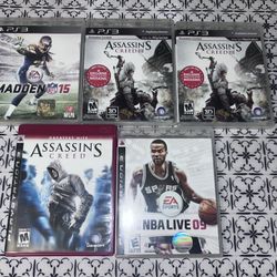 5 Used PS3 Games 