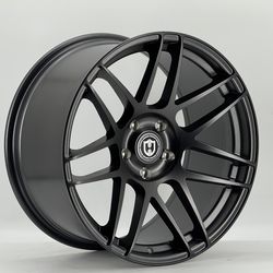 4PC 19" CURVA Wheels CFF 300 19x8.5  ET35  & 19X10 ET  30 SATIN GUNMETAL finish 5X120 HUB BORE 73.1 MM
