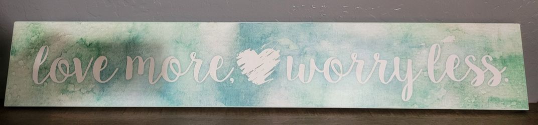 Love More Worst Less Wall Art Decor