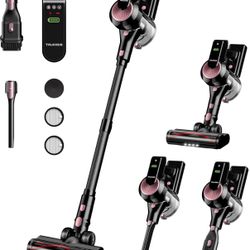 Cordless Vacuum Cleaner, 550W/45Kpa Vacuum Cleaners for Home, Max 60Mins Runtime, Anti-Tangled & 1.6L Dust Cup Stick Vacuum, Lightweight Vacuum for