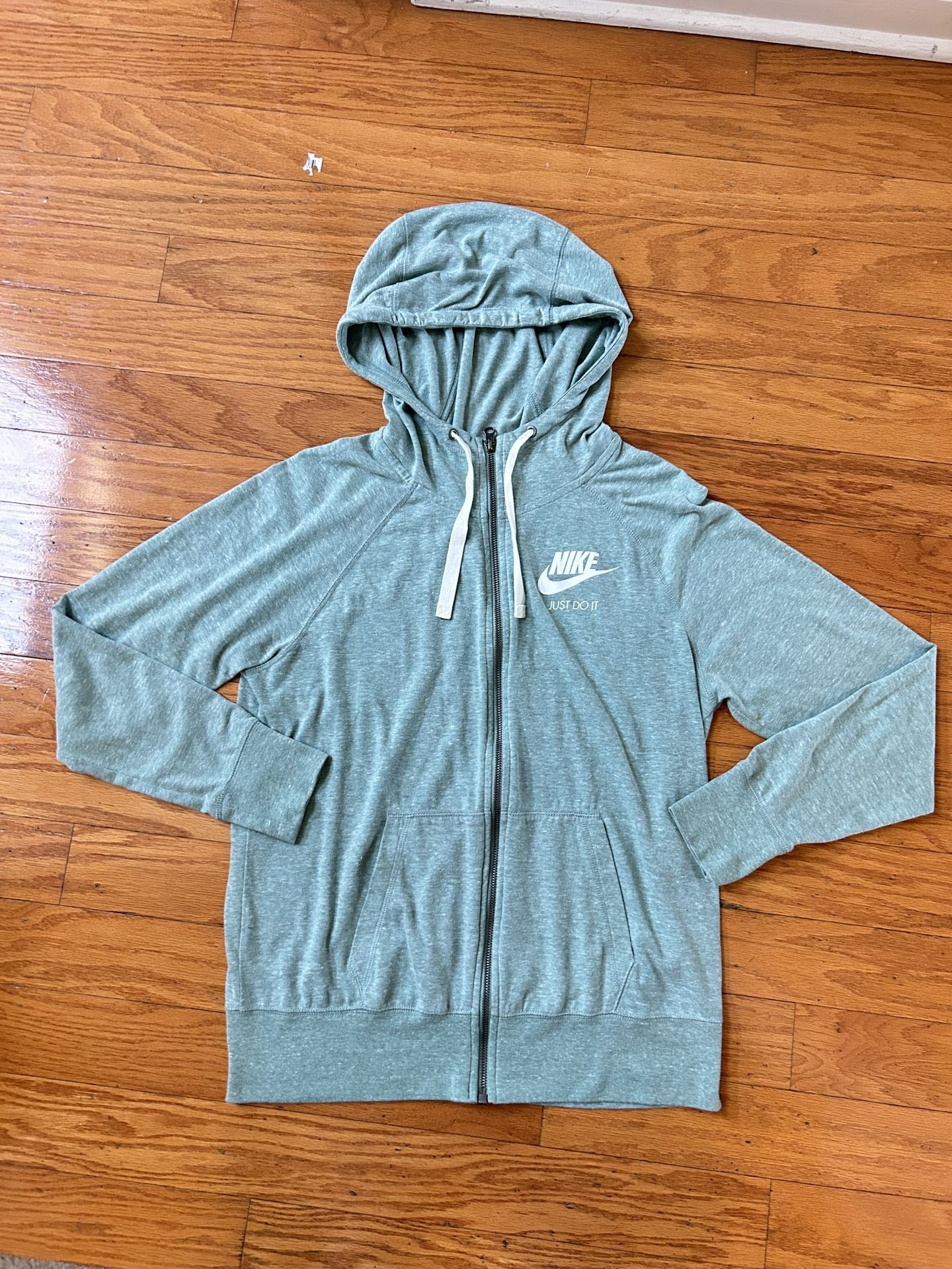 NWOT Nike women Teal ultra soft Full-Zip Hoodie Size L