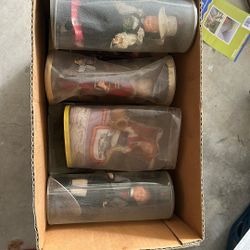 Box Of Antique Dolls From All Over The World 