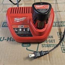 Milwaukee M12 Battery + Charger