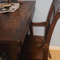 Antique small Wood Desk (Chair Not Included)