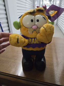 Vintage Garfield Let's Be Frank Plush Soft Toy Dakin 80s