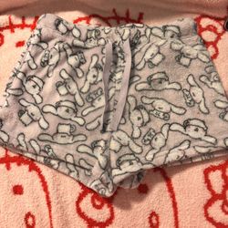 cinnamoroll fuzzy shorts 