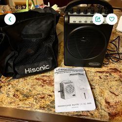 Histonic wireless PA system w two microphones 