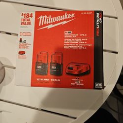 Milwakee M12 Bateries And Charger. New 