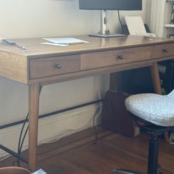 Solid Wood Mid Century Modern Desk