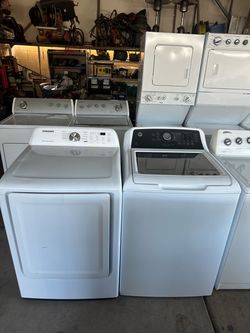 Washer GE and Samsung dryer both XL