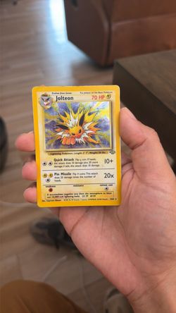 Jolteon Holo Pokémon Card 4/64 Jungle Set
