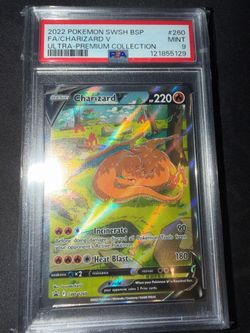 POKEMON CHARIZARD V 2022 #SWSH260 PSA 9