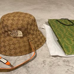 Gucci x The North Face Brown Monogram Bucket Hat – New in Package