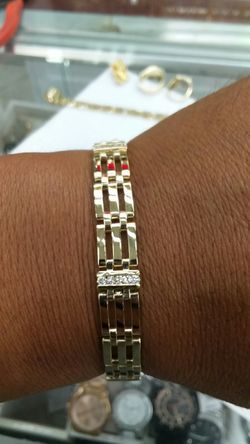 14k Gold Bracelet 24.2 grams 1.25 ct diamonds