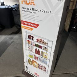 HDX 6 Shelf Storage Rack 48” X 18” X 72” Brand New In Box
