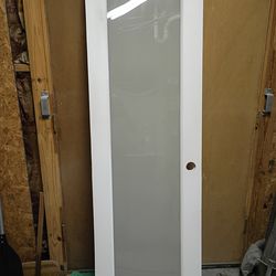 24 x 80 interior frosted glass door
