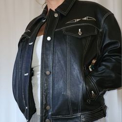 Leather Women's Jacket Medium