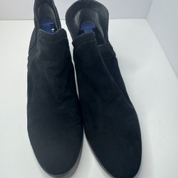 Sam Edelman Black Suede Ankle Boots Size 9