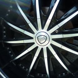 22 inch rims and tires (trade only)