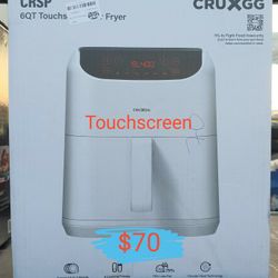 6qt Air Fryer In White And Red New In Box 