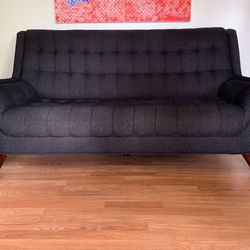 Mid Century Sofa With Flared Arms