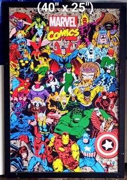 Marvel Comic Decor Set (Sold As A Set) 