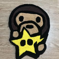 Bape x baby milo tufted rug