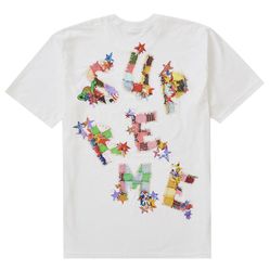 SUPREME PATCHWORK TEE WHITE SIZE XLARGE 