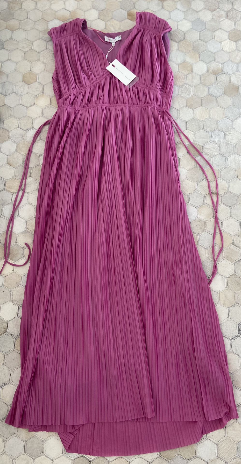 Long Pink sleeveless Formal Dress