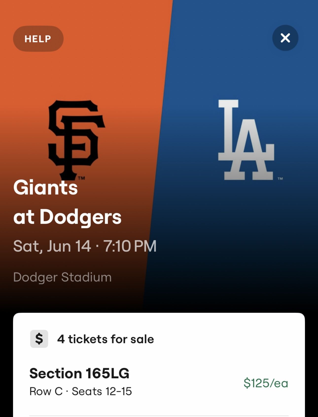Dodgers Game 5/14/25