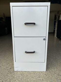 Two-Drawer Metal Filing Cabinet