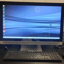 DeskTop  AIO  Intel i3 📓🖥 HP  Pavillion  24 - B016  - All in One  PC  (not  touch. ) Windows  11 🔌 DVD-RW📀 HDMI  Wi-Fi WebCam- Work  Excellent  ✔️