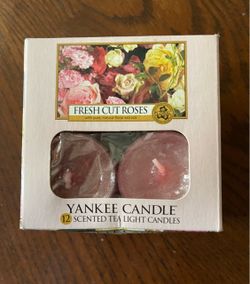 Yankee Candle Fresh Cut Roses Tea Lights 12-Pack