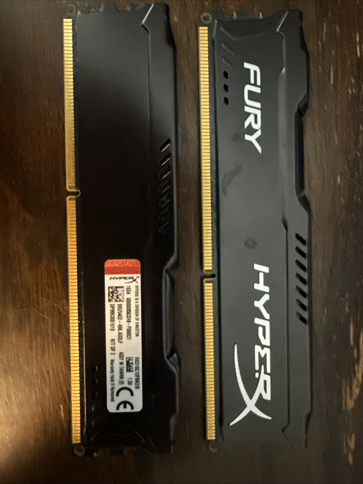 HyperX Fury DDR3 8gb Ram