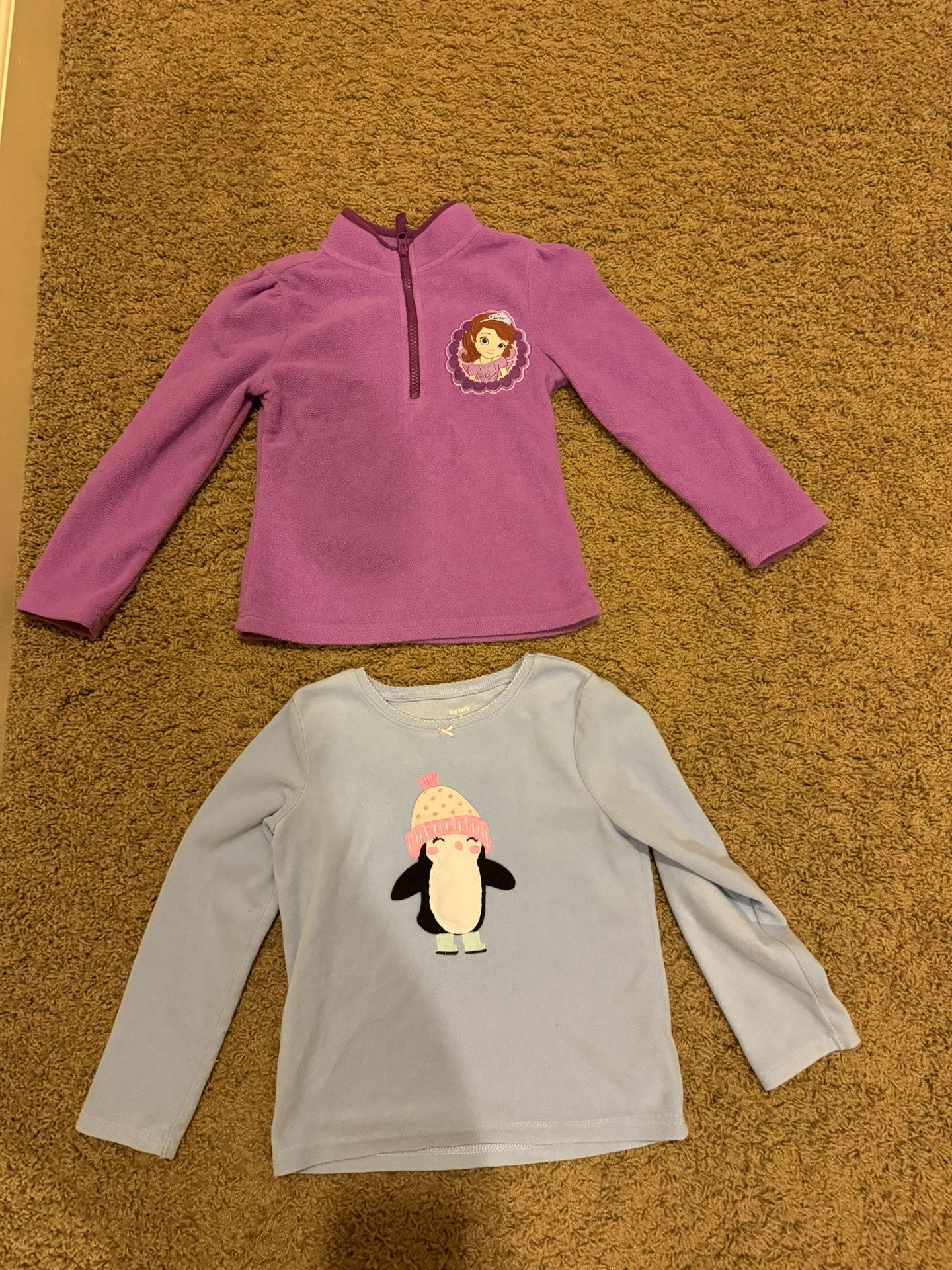 Girls Size 5/6 Sophia Fleece Zip Up 