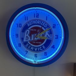 AUTHENTIC BUICK NEON DEALER CLOCK!
