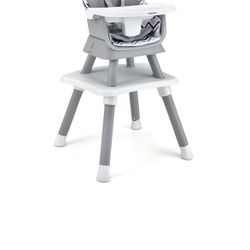 Babyjoy 8-in-1 Baby High Chair Convertible Dining Booster Seat w/ Removable Tray Strip Nuevo 