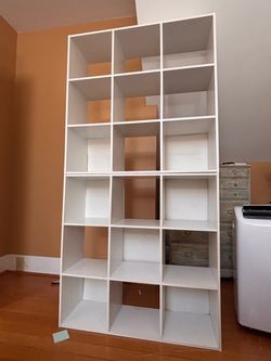 Ikea white box shelves