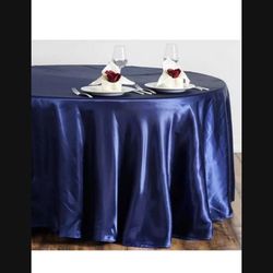 2 Styles Of Navy Event Tablecloths 16 total