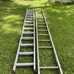 14’  & 28’ Aluminum Ladders. 