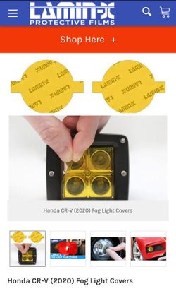 2017-2022 CRV - Lamin-X Foglight Film (Yellow)