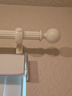 Long curtain rod set