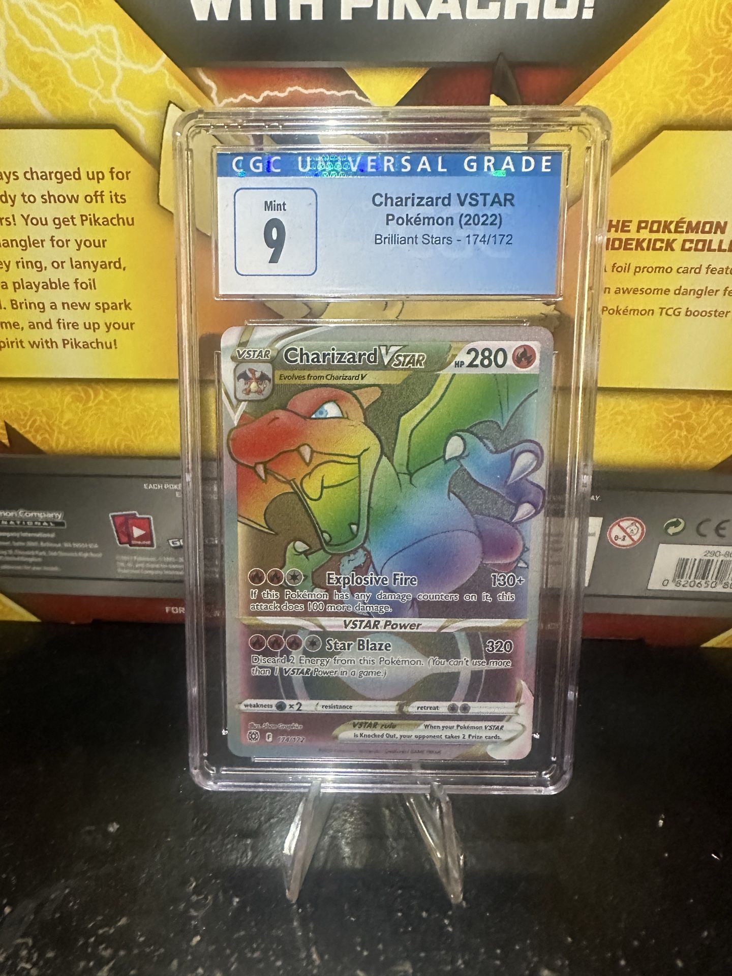 Pokémon Charizard Vstar Secret Rare CGC 9